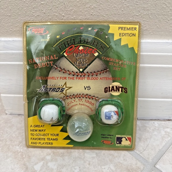 Posh Other - Posh Fielder's Choice  Collector Series Marbled ASTROS VS GIANTS July 17, 1998